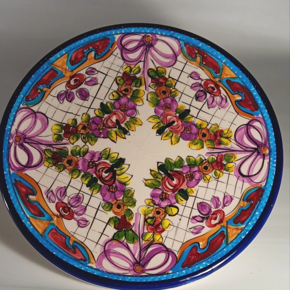 Mexican Handpainted Cookie Dish